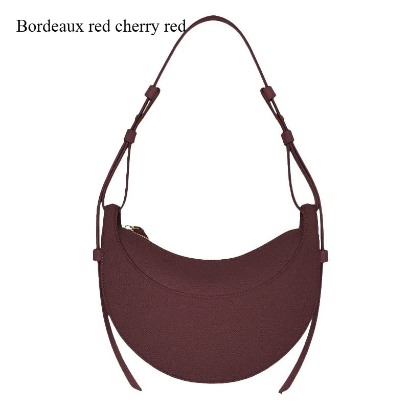 2025 Fashion Women's Bag High quality niche design Saddle bag Single shoulder crossbody bag Underarm bag