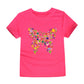 100% Cotton Toddler Girl T Shirt 2 to 3 4 5 6 7 8 9 10 11 12 13 14 Years Pink White Tshirt Flower Print Teenage Girls Tee Shirts