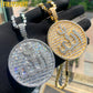Iced Out Muslims Allah Pendant Necklace Silver Color Pave Zircon CZ Letter Charm Bling Women Men Hip Hop Jewelry