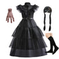 Girls Halloween Cosplay Costume Dress Movie Kids Gothic Dancing Vestidos Party Outfits Dress
