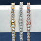 New 2&3&4mm Moisssanite Tennis Bracelet Original 925 Sterling Silver Jewelry Moisssanite Diamond Tennis Chain for Women & Men