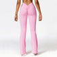 V-shaped Hip Yoga Pants Flare Leggings Women High Waist Wide Leg Pants Women Gym Fitness Sports Flared Pant Dance Trousers
