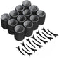Hair Rollers Set Self Grip Hook Hair Curlers 12pcs Heatless Roller 6/12 Clips Salon Dressing Curlers Sticky Hair Styling Tools