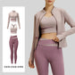 Yoga Set 3PCS Gym Clothes Sportswear Yoga Suits For Women Long Sleeve Crop Top Fitness Set Tracksuits Sports Bra Gym Leggings