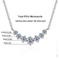 Moissanite Necklace For Woman Wedding Fine Jewely With Certificates 925 Sterling Sliver Plated 18k White Gold Necklace