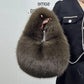 Solid Color Faux Fur Bag for Women Winter Soft Plush Handbags Ladies Small Elegant Tote Bags Fashion Trend Female Furry Purse