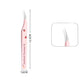 6 Types False Eyelash Tweezers Stainless Steel Anti-static Pincet Curved Strip 3D Lashes Extension Tweezer Makeup Tools
