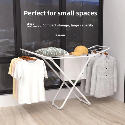 Simple Floor-Mounted Laundry Drying Rack Yangzi Footline Heater Balcony Stacking Easy-To-Use Clothes Drying Rack Home Use