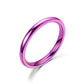 Simple 2mm 4mm 6mm Titanium Ring Women Men Prevent Allergy High Polished Wedding Rings Stainless Steel Couple Finger Jewelry