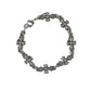 Fashion Punk Gothic Jewelry Retro Cross Link Chain Bracelet Personalized Accessory For Men Women Halloween Party Present