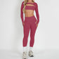 2/3PCS NoLogo Seamless DVision Yoga Set Women Workout Scrunch Leggings Strappy Sports Bra Fitness Gym Shorts Workout Suits XP65