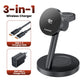 Toocki 3-in-1 Magnetic Wireless Charger 25W Qi2.2 Fast Charging Desktop Wireless Stand For iPhone 15 16 17 Apple Watch Earbuds