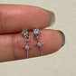 Mini Crystal Zircon Stud Earrings Sweet Needle Unisex Ear Studs Pendant Cross Star Earbone Jewelry Cool Cute Punk Grunge Jewelry