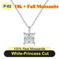 PureNew 1-5ct Classic Full Moissanite Necklace For Women S925 Silver Plated 18k Gold D Color VVS1 Women's Moissanite Chain Gift
