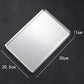 Rectangular 304 Stainless Steel Plate Barbecue Plate Hot Pot Buffet Tray Square Snack Dessert Trays Kitchen Cook Accessories
