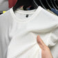 Men's Short Sleeve Mesh Bamboo Ice Silk T-shirt Casual Versatile Summer Elastic Slimming Top for Men