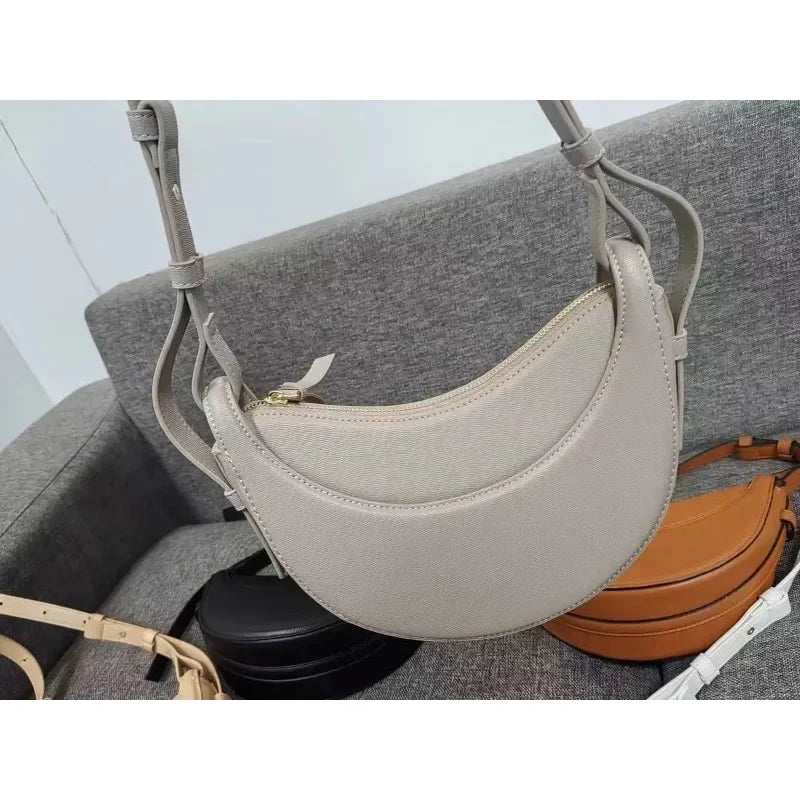 2025 Fashion Women's Bag High quality niche design Saddle bag Single shoulder crossbody bag Underarm bag
