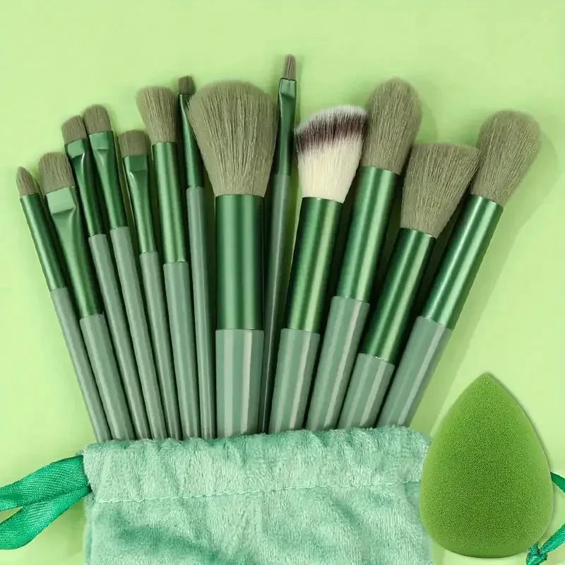 Professional Makeup Brush Set - Soft Fluffy Kabuki & Blending Brushes for Foundation, Powder, Eyeshadow | Beauty Tools Kit