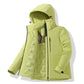 JNLN Unisex Waterproof Fleece Jackets Winter Windproof Thermal Windbreaker Men Women Hiking Camping Skiing Climbing Raincoat