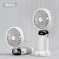 Mini Handheld Fan Foldable Neck Hanging Fan 5 Speed USB Rechargeable Portable Cool Fan with LED Digtal Display Low Noise Summer