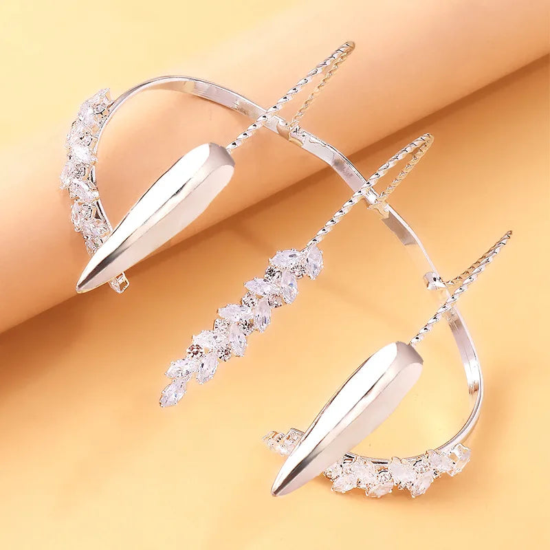 Adjustable Geometric Toothed Zircon Bracelet Women's Fashion Jewelry Personality Open Hand Accessory LADYMEE Brand