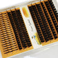 HBZGTLAD 12rows DIY Lash Extension Kit D Curl Spikes60D80D100DMIXC Dwith black Waterproof Lash Bond and Seal Waterproof Tweezers