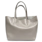 Women's Leather-Look Tote Bag with Zip Closure