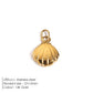 EMANCO Fashion Marine Animals Charms Shell Fish Tail Hippocampus Japonicus Stainless Steel Pendants for Jewelry Making Bulk