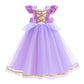 Girl Elsa Anna Dress Princess Costume Snow Queen Dress Baby Halloween Ariel Carnival Clothes Kids Cosplay Clothes Party Clothing