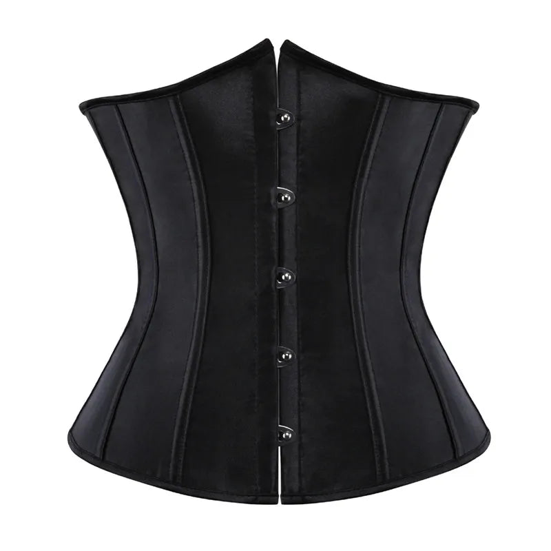 Sapubonva Corset Underbust Waist Cincher Workout Shape Body Belt Shapewear Corsets and Bustiers Lingerie Plus Size Women Gothic