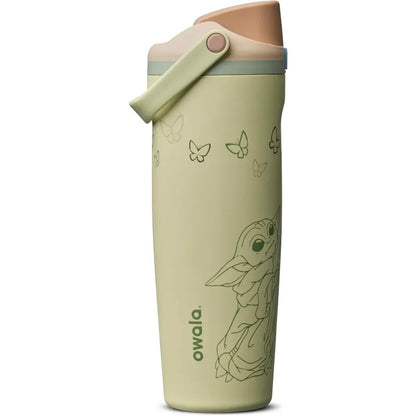 Owala Star Wars FreeSip Sway  Leak Proof Stainless Steel Water Bottle with Two-Way Spout, Built-In Straw and Bucket Handle, 30oz