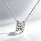 0.5ct-1.0ct VVS1 D Color Moissanite Necklace 925 Soild Sterling Sliver Chain with Certificate Fine Jewelry for Woman Jewelry