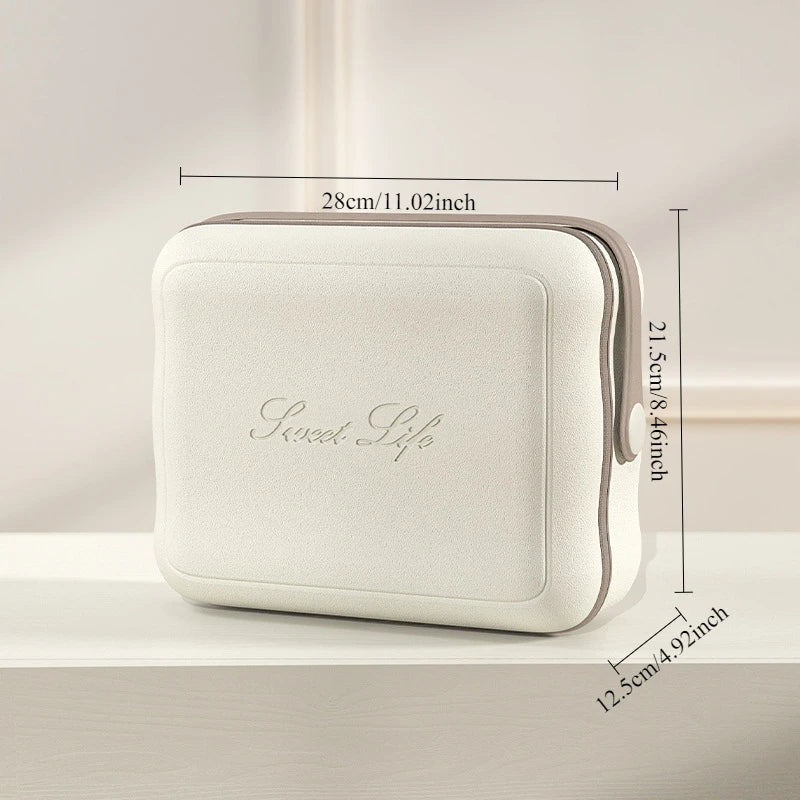 LED Cosmetic Case with Lights and Mirror Cosmetic Bag Large Capacity Premium Feeling Cosmetic Bag Luxury Makeup Bag Case