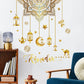 Eid Mubarak Wall Stickers Moon Star Lantern Ramadan Kareem Wall Decals Muslim Islamic Window Sticker Decorations for Home 2026