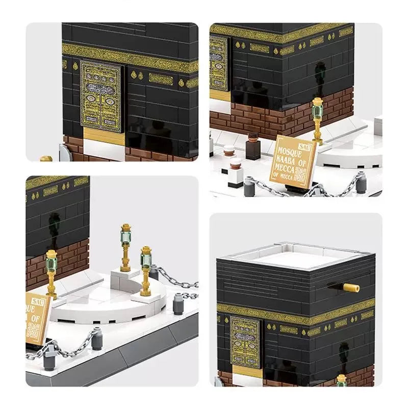 Luxury World Building Model 446 Pieces Plastic Set - Kaaba of Mecca - Educational Assembly Toy - Adult Toy - Gift