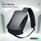 Mark Ryden Multifunction USB Crossbody Bag Shoulder Bag Man TPU Waterproof Travel Sling Messenger Pack Chest Bag for Male