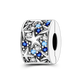 Silver Clasp 925 Sterling Silver CZ Pave Clip Charms Daisy Beads Stopper Safety Chain Fit Original Bangle Bracelet Jewelry Clips