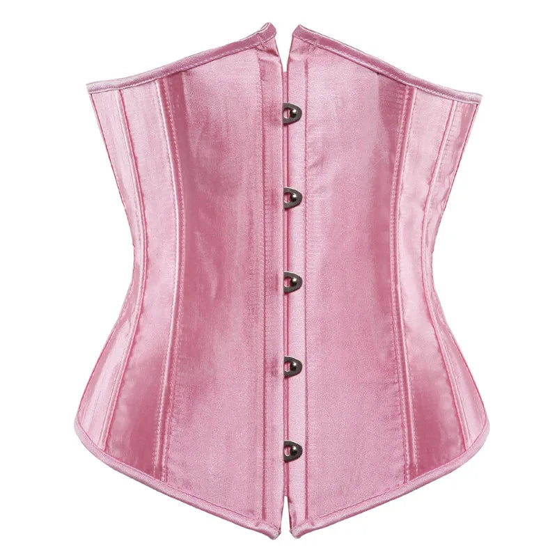 Sapubonva Corset Underbust Waist Cincher Workout Shape Body Belt Shapewear Corsets and Bustiers Lingerie Plus Size Women Gothic