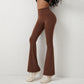 QINACTIV Flare Leggings Yoga Pants Women Bell-bottoms Yoga Trousers High Waist Fitness Pants Stretch Gym Casual Sports
