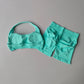 2 Pieces Yoga Suit for Women Seamless Fitness Gym Clothes Halter Sports Bra Matching Shorts Workout Sets Gym Set Outfit