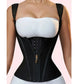 Women's Plus Size Tummy Control Corset Vest Cincher,Full Coverage Back Shapewear with Zipper &Buttoned Closure,Hard Control Belt