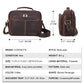 CONTACT'S Crazy Horse Leather Men Messenger Bag Vintage Man Crossbody Bag Handbags Large Capacity Male Shoulder Bags Bolsos