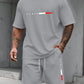Men's Tracksuit 2 Piece O-neck Short Sleeve Shirt Shorts Set Men's Running Suit Plus Size T shirts Man Clothing Summer T-shirt