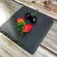 Natural Black Western  Slate stone Dishes Solid Square Sushi Steak Barbecue BBQ Plate Cheese Pizza Dessert cake Fruit dish Tray