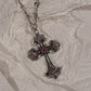 Y2K Sweet Cool Girl Personalized Creative Cross Love Pendant Necklace, Suitable for Daily Wearing