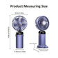 Mini Handheld Fan Foldable Neck Hanging Fan 5 Speed USB Rechargeable Portable Cool Fan with LED Digtal Display Low Noise Summer