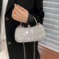 Shiny Mini Evening Bag, Rhinestone Chain Purse, Luxury Glitter Banquet Handbag, Perfect For Party, Wedding, Prom, Dinner/Banquet