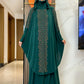 New Two Piece Set Solid Jilbab Prayer Muslim Abaya Set Women Prayer Garment Dress Hijab Long Khimar Skirt Sets Islamic Ramadan