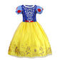 Girls Princess Dress Kids Birthday Cosplay Cinderella Snow White Aurora Rapunzel Halloween Costume Children Party Dresses