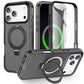 For iPhone 17 Pro Max iPhone Air Matte Case,Built-in PET Screen Protector, Ring Kickstand, Dual Layer Full Body Shockproof Cover
